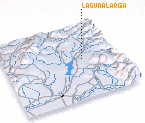 3d view of Laguna Larga