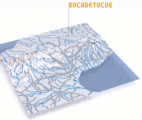 3d view of Boca de Tucué