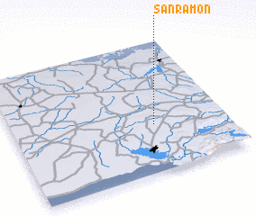 3d view of San Ramón