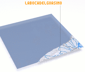 3d view of La Boca del Guásimo