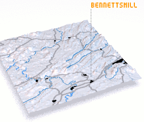 3d view of Bennetts Mill