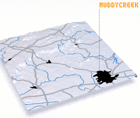 3d view of Muddy Creek