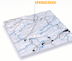 3d view of Spring Creek