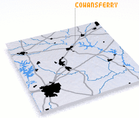 3d view of Cowans Ferry