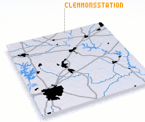 3d view of Clemmons Station