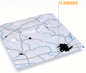 3d view of Clemmons