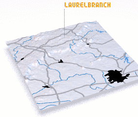 3d view of Laurel Branch