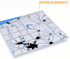 3d view of Reynolds Heights
