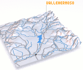 3d view of Valle Hermoso