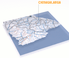 3d view of Ciénaga Larga