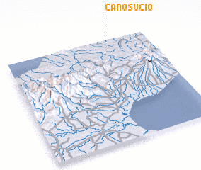 3d view of Caño Sucio