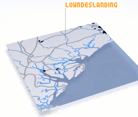 3d view of Lowndes Landing