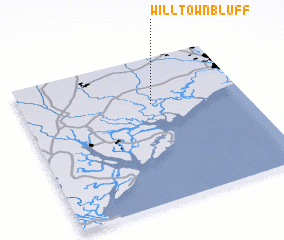 3d view of Willtown Bluff