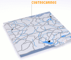 3d view of Cuatro Caminos