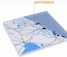 3d view of Winter Beach