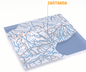 3d view of Santa Ana