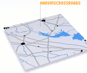 3d view of Harvins Crossroads