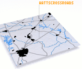 3d view of Watts Crossroads