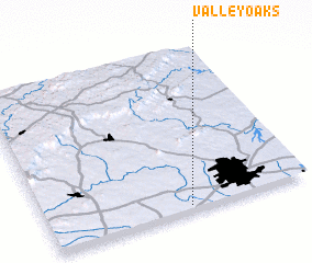3d view of Valley Oaks
