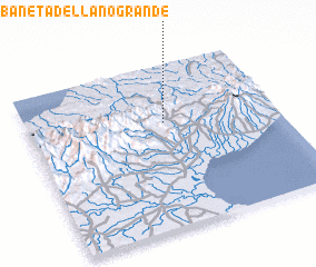 3d view of Sabaneta de Llano Grande