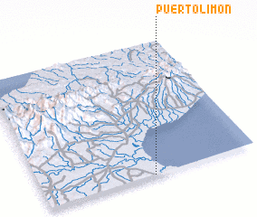 3d view of Puerto Limón