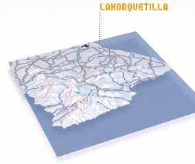 3d view of La Horquetilla