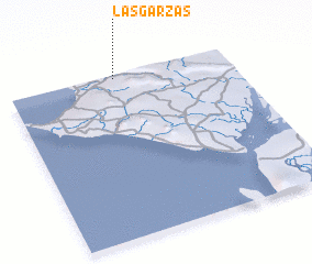 3d view of Las Garzas