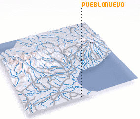 3d view of Pueblo Nuevo