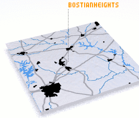 3d view of Bostian Heights