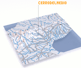 3d view of Cerro del Medio