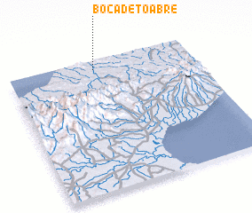 3d view of Boca de Toabré