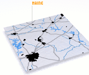 3d view of Maine