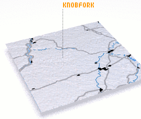 3d view of Knob Fork