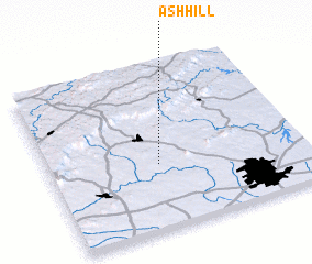 3d view of Ash Hill