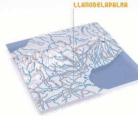 3d view of Llano de la Palma