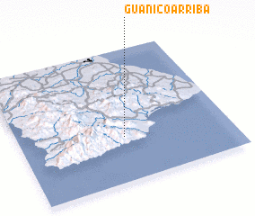 3d view of Guánico Arriba