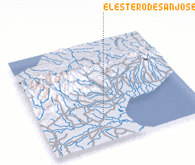 3d view of El Estero de San José