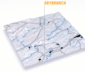 3d view of Dry Branch