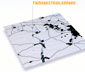 3d view of Twin Oaks Trailer Park