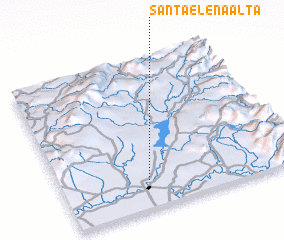 3d view of Santa Elena Alta