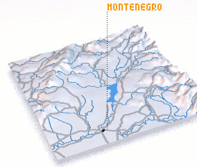 3d view of Montenegro