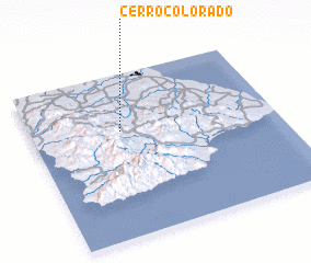 3d view of Cerro Colorado