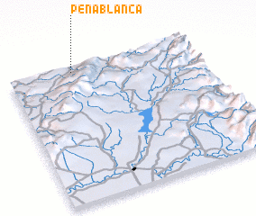 3d view of Peña Blanca