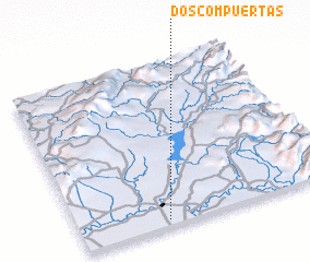 3d view of Dos Compuertas