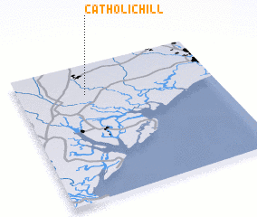 3d view of Catholic Hill