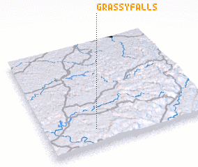 3d view of Grassy Falls