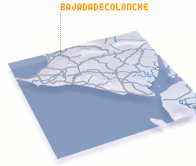 3d view of Bajada de Colonche