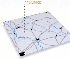 3d view of Anvil Rock