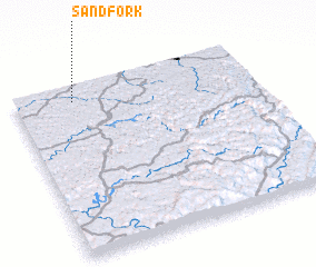 3d view of Sand Fork