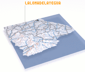 3d view of La Loma de la Yegua